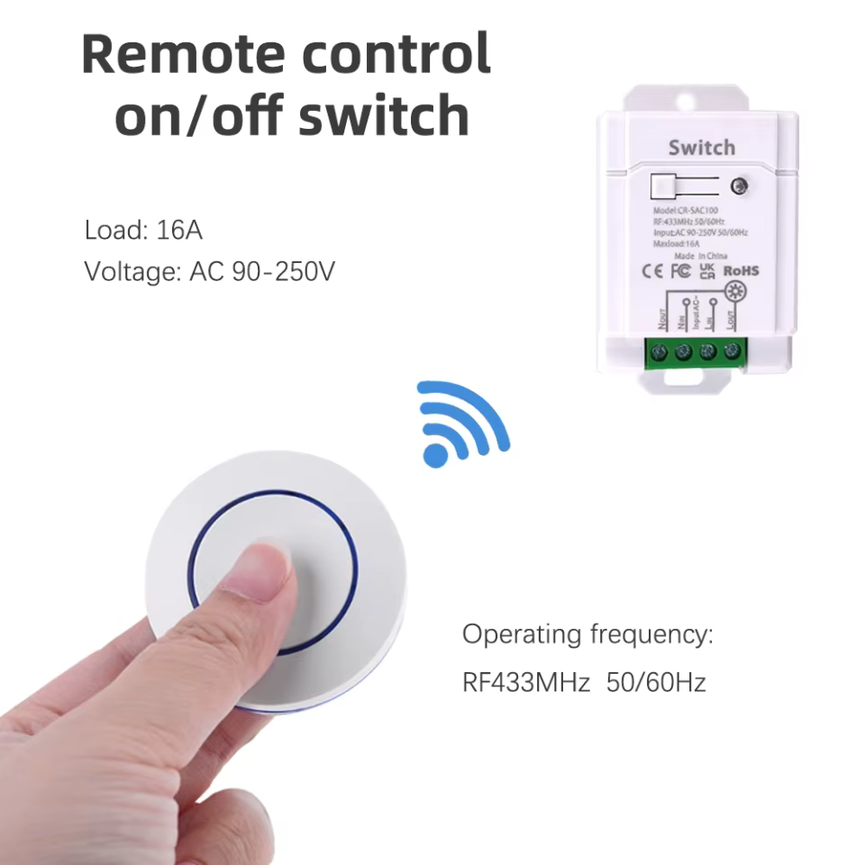 Interruptor Sem Fio RF 433MHz