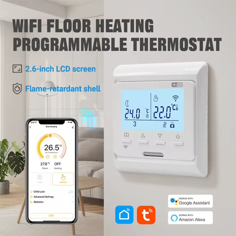 Termostato WiFi Inteligente para Piso