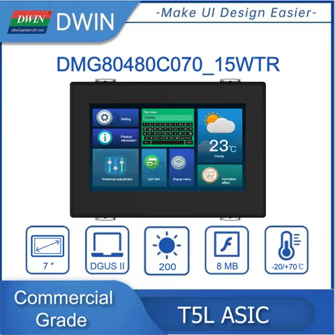 Tela HMI DWIN 4.3/7.0/10.1 DGUS2