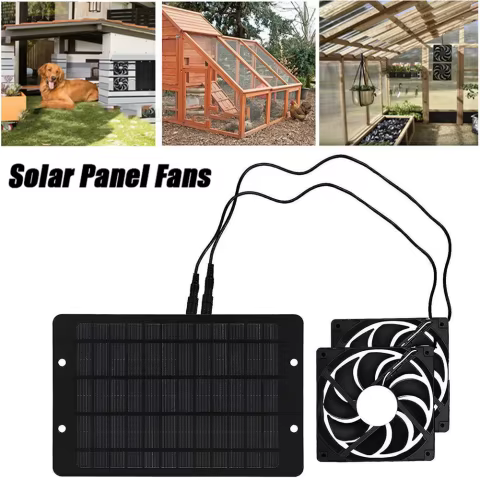 Exaustor Solar 12V 10W Duplo