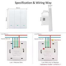 Interruptor WiFi RF433 2/3 Gangue Thumbnail 6