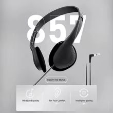 Fones de Ouvido Estéreo com Fio Over-Ear Thumbnail 3