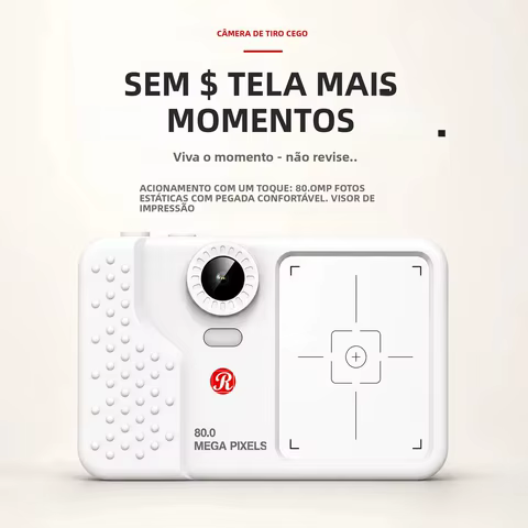 Mini Câmera 4K 80MP Sem Tela