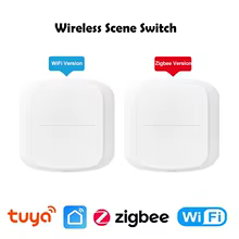 Controlador de Cena Inteligente Tuya WiFi ZigBee 2 Canais Thumbnail 1