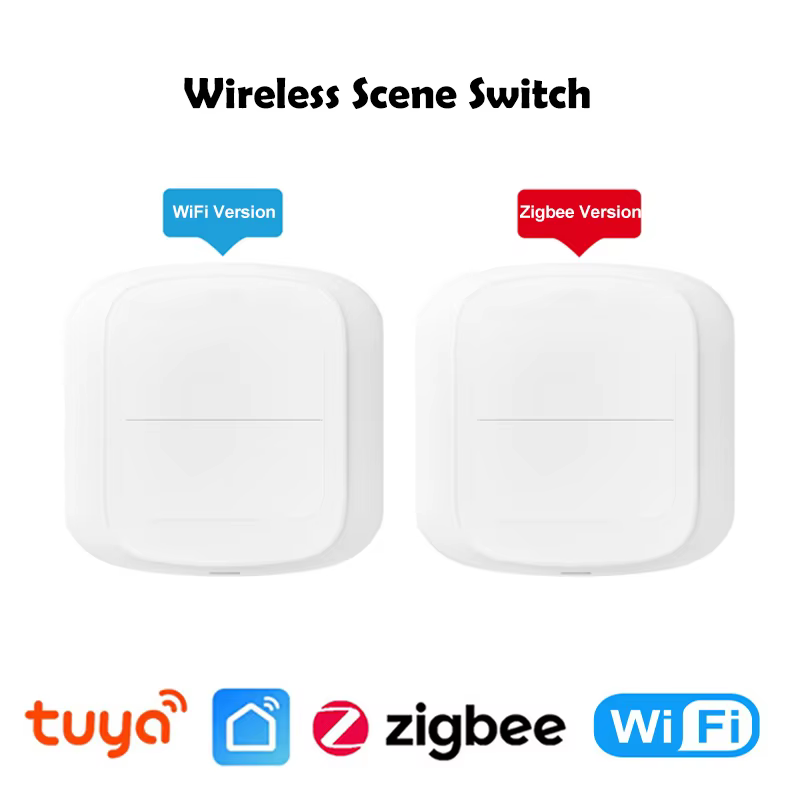 Controlador de Cena Inteligente Tuya WiFi ZigBee 2 Canais