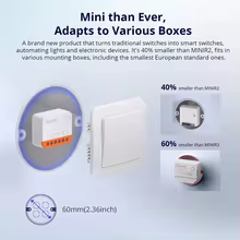 Sonoff Mini R4 Interruptor Wi-Fi Inteligente Thumbnail 3