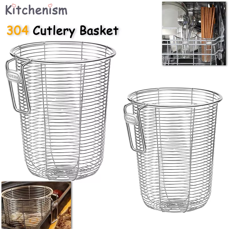 Organizador de Utensílios Cozinha Aço Inoxidável