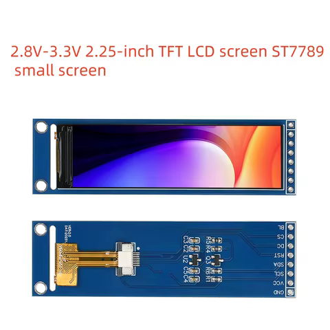2.25 Polegada 2.8v-3.3v tft lcd st7789 pequeno 76x284 módulo visão completa spi display colorido para projetos eletrônicos diy