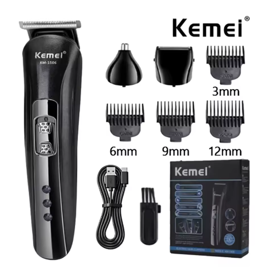 Kemei KM-1506 Barbeador 3 em 1