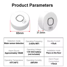 Sensor de Vazamento de Água Tuya WiFi Thumbnail 4