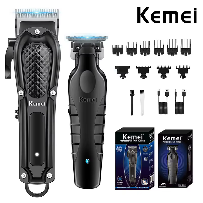 Máquina de Cortar Cabelo Kemei Profissional