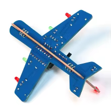 Kit de Avião Eletrônico DIY com LED Thumbnail 4