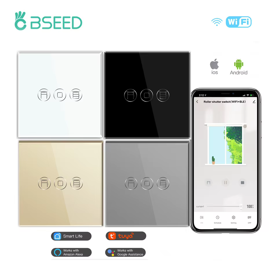 Interruptor Wi-Fi Inteligente BSEED com Controle de Voz