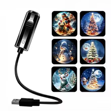 Projetor LED Natal USB 6 Lentes Thumbnail 2