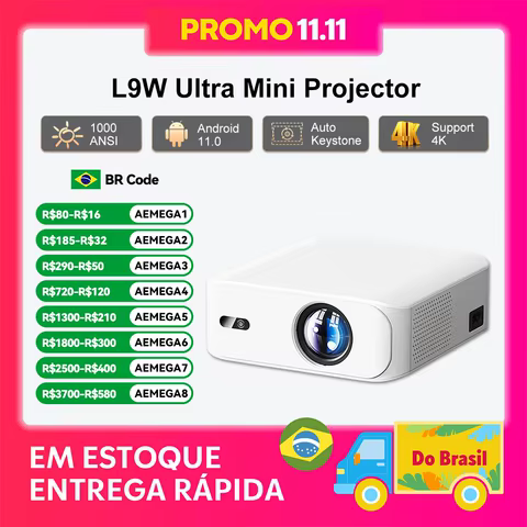 Projetor Android 4K Touyinger L9W