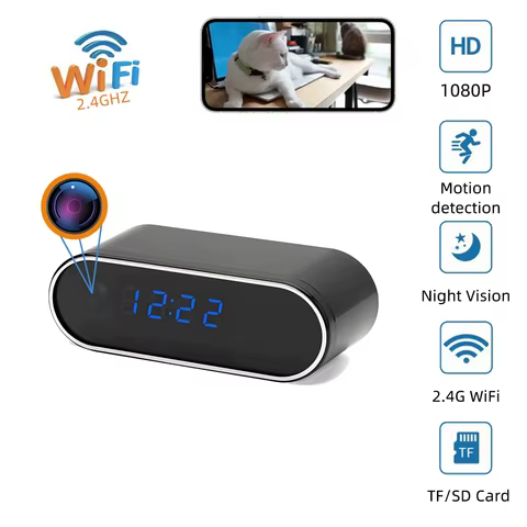 Mini Câmera Relógio WiFi 1080P