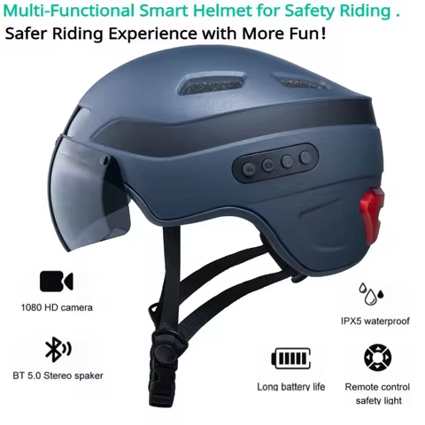 Capacete Smart com Câmera HD