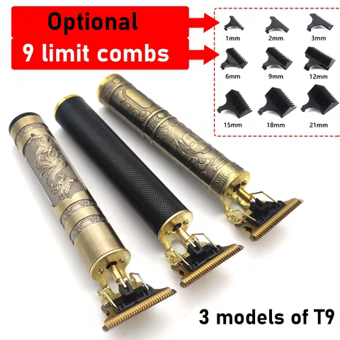 Aparador de Cabelo T9 Sem Fio