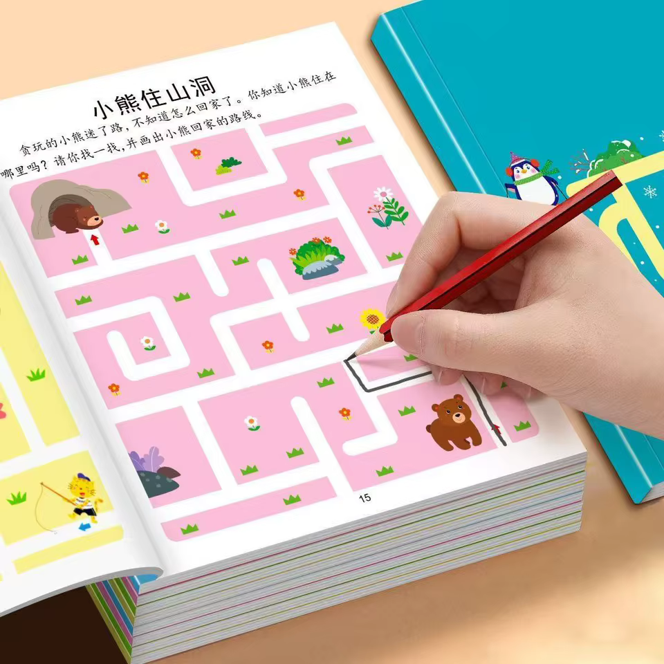 Caderno de Labirintos para Crianças