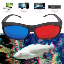 Óculos 3D Vermelho e Azul Thumbnail 5