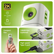 Câmera Mini G10 2K HD Portátil Thumbnail 3