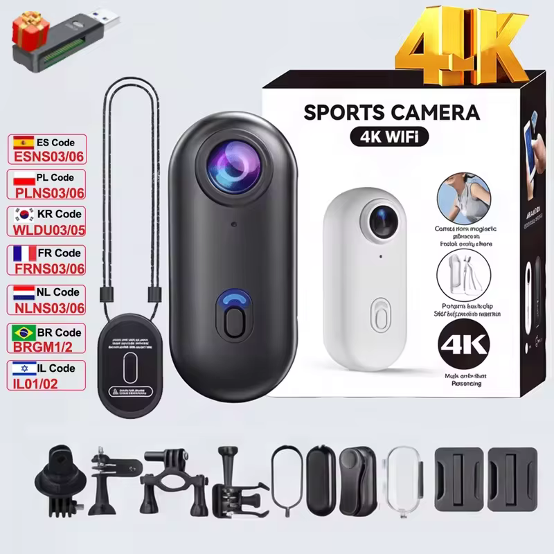 Mini Câmera de Ação 4K