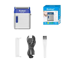 Kemei Mini Barbeador Elétrico Recarregável Thumbnail 5