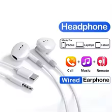 Fone de Ouvido com Fio Tipo C 3.5mm Thumbnail 1
