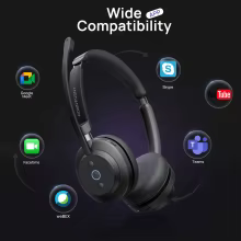 Rownfusny R02 Headset Bluetooth e USB Thumbnail 2