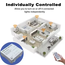 Módulo Relé Inteligente 4CH Wi-Fi RF Thumbnail 4