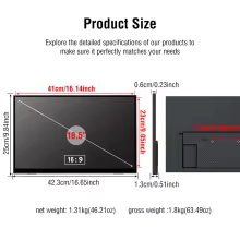 Monitor Portátil Anmite 18.5" 120Hz Thumbnail 3