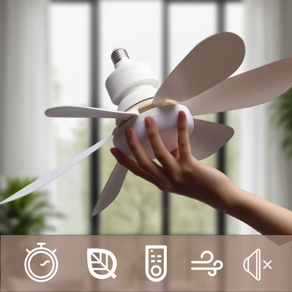Ventilador de Teto LED 40W com Controle Remoto