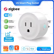 Plugue Inteligente Wi-Fi Zigbee Tuya 16A Thumbnail 1