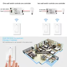 Interruptor Inteligente WiFi Tuya RF 433MHz Thumbnail 6