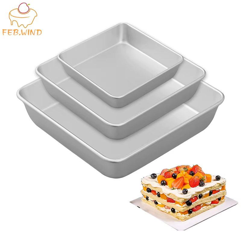 Kit Formas Quadradas de Alumínio 4/6/8 Polegadas