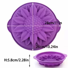Molde Girassol Silicone 10" Thumbnail 6