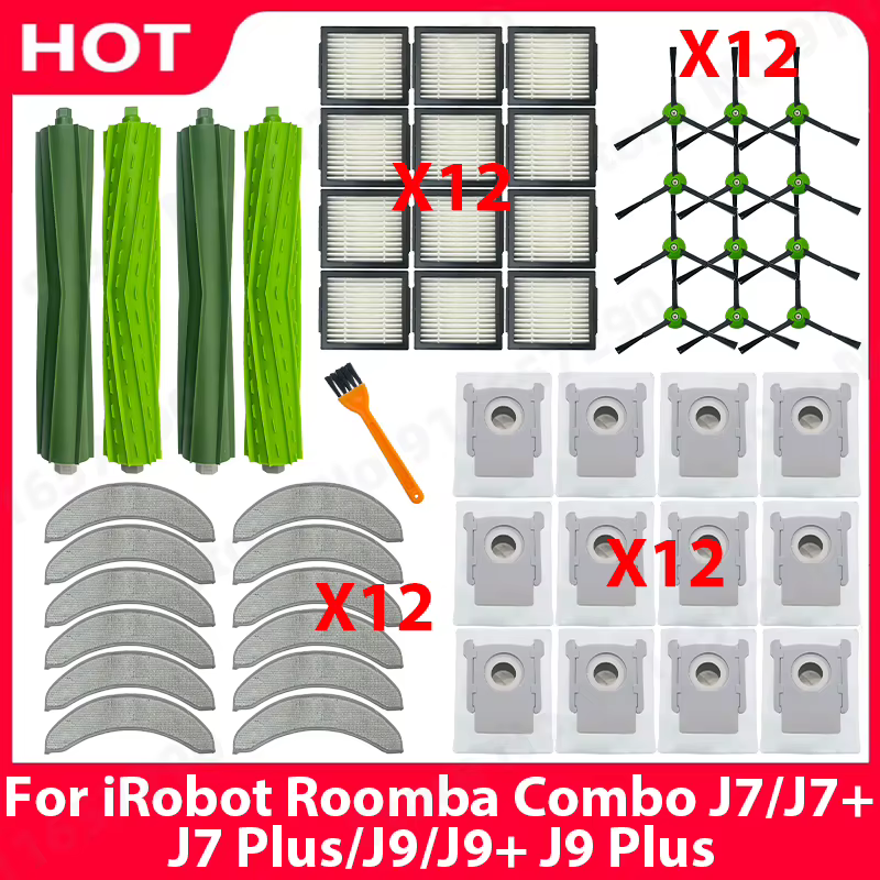 Acessórios Roomba Combo J7/J9 - Kit Completo 12 Peças