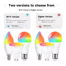 Lâmpada LED Inteligente Wi-Fi Zigbee RGB Thumbnail 2