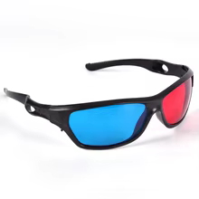 Óculos 3D Vermelho Azul 5 Pares Thumbnail 4