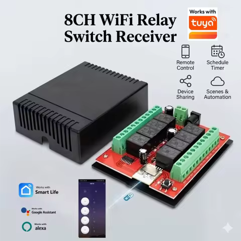 Módulo Relé WiFi 8CH Inteligente