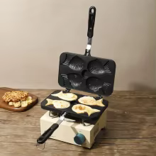 Forma Waffle Taiyaki 4 Peças Thumbnail 4