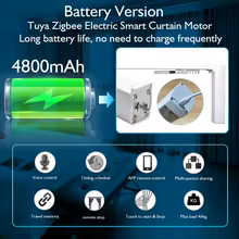 Motor de Cortina Tuya ZigBee Bateria Thumbnail 4