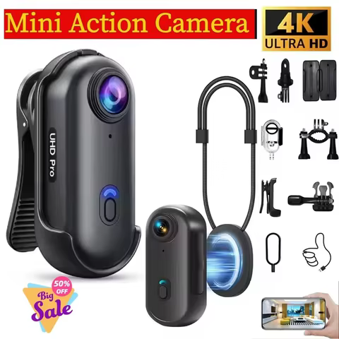 Câmera Mini 4K H88 à Prova d'Água