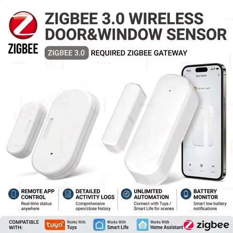 Sensor Zigbee de Porta e Janela