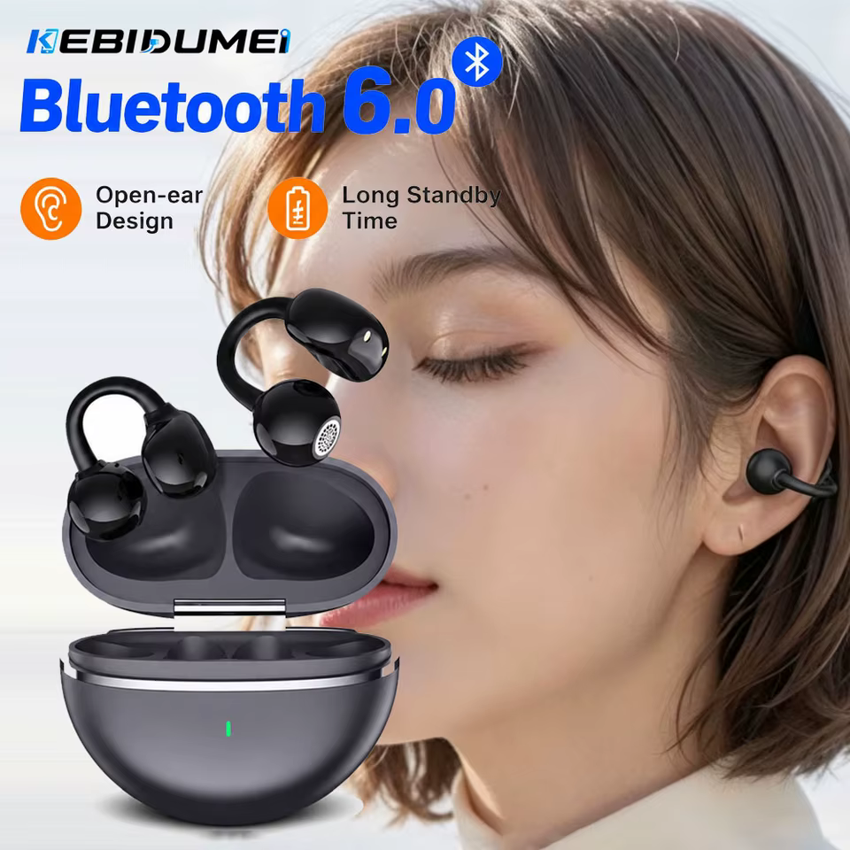 Fones de Ouvido Bluetooth 6.0 KEBIDUMEI Esportivos