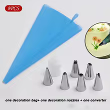 Kit Saco de Confeitaria Silicone 8 Peças Thumbnail 3