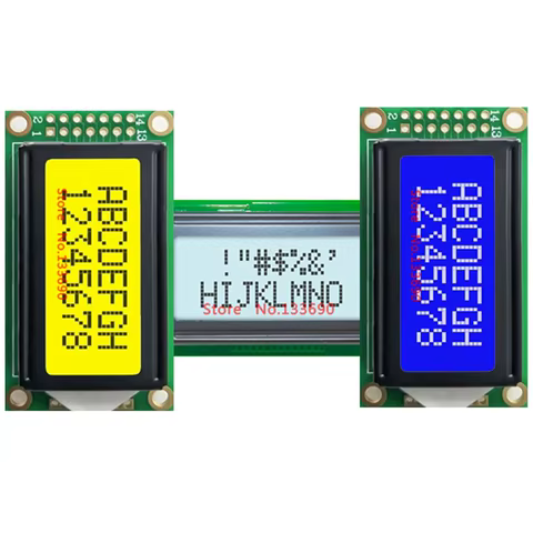 Módulo LCD 0802 8x2 Branco