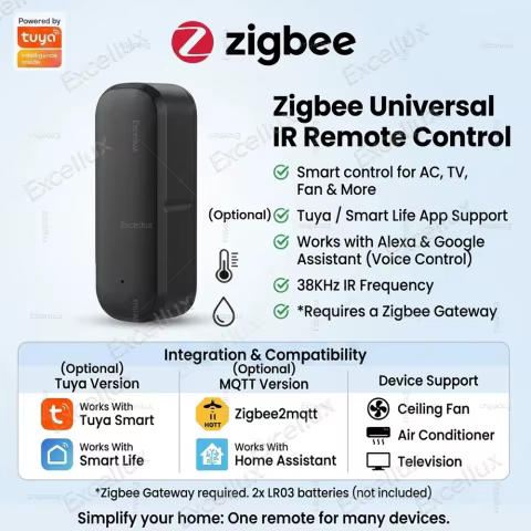 Controle Remoto Zigbee IR Universal