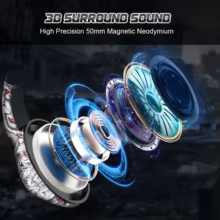 Fone Gamer ONIKUMA LED RGB Thumbnail 5