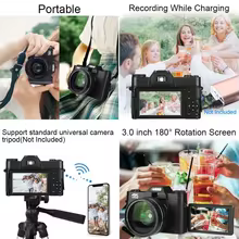 Câmera Digital 4K WiFi Profissional Thumbnail 5